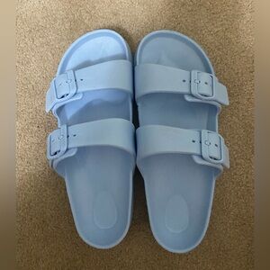 Blue sandals